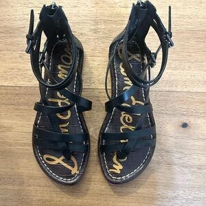 Sam Edelman Black Gladiator Sandals Size 5 1/2